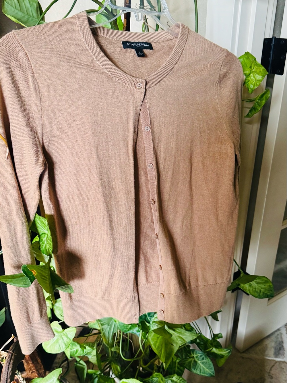 Banana Republic Women's Button-Front Cardigan in Light Brown